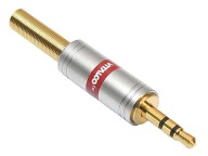JACK konektor 3,5mm 3P TRS stereo HQ CHROME VITALCO