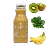 Smoothie mousse 100% kiwi špenát banán 240ml na druhé raňajky bez cukru