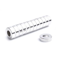 Neodymový prsteňový magnet MP 20x10x6 N38 1 kus