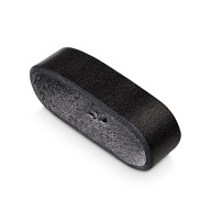 BETLEWSKI Kožené pútko na opasok, čierne, 3,5 cm, kožené pútko