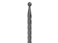 BALUSTER S GUĽOVOU HLAVOU H150 B15 DEKORATOVANÝ 12x12MM