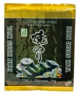 Yaki Sušené riasy z morských rias na sushi Nori Gold Gold 10 kusov