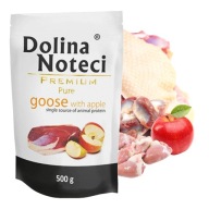 DOLINA NOTECI Čisté vlhké krmivo pre psov Hus s jablkom 500g pre alergikov