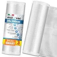 Vrúbkovaná FÓLIA na vákuovú zváračku RUKÁV 28cm ROLKA 3 metre 28x300cm
