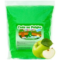 Farebný cukor do stroja na cukrovú vatu, PRÍCHUŤ JABLKA 1KG