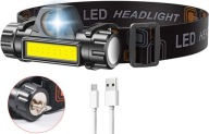 Čelovka s 2 T6 CREE a COB LED zdrojmi