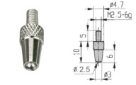 ČÍSELNÍK KONTROLKA KONCOVÉHO/Sférického 6 x 2,5 mm