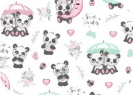 Flanelová plienka 80x80 Panda White