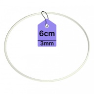 KOVOVÝ Prsteň PRE LAVAČOV SNÍV Prsteň MACRAME BIELY 6CM
