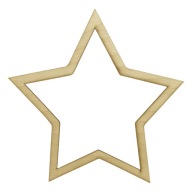 Star Ring Base Lapač snov Macrame 20 cm 1 ks