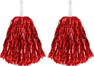 Červené pom poms CHEERLEADER CHEERLEADER 2 kusy