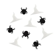 HALLOWEENSKÉ KONFETTI SPIDER klobúčiky 10 ks