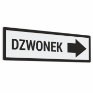 Zvonček Right Arrow - samolepka 4,5x15