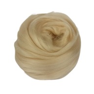 Akáciová viskózová česaná vlna pre anjelské vlasy, krémová blond, 50 g