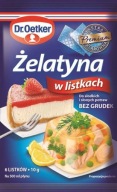 DR. Oetker Želatína v listoch 10 g