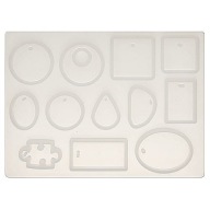 BFS02 Silikónová forma na živice - 12 PUZZEL vzorov