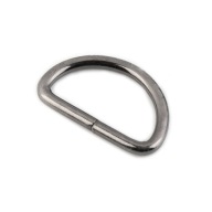 KOVOVÝ POLOKRUH 32 mm - ČIERNY NIKEL 4 mm