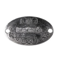 Plechový štítok s nápisom ANTIQUE SILVER musí mať 2672
