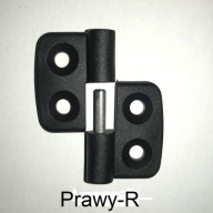 Plastový pánt 20x20 s oceľovým jadrom, pravý