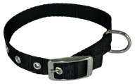 Obojok pre psa Chaba Lux 20mm x 57 cm - Čierny