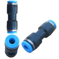 Pneumatický zásuvný priamy konektor fi 4 mm rovný konektor plastový PU 4