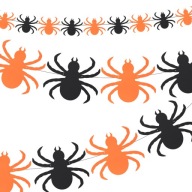 Bannerové ozdobné girlandové halloweenske dekorácie