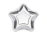 Papierové taniere SILVER STAR 18 cm/6 ks