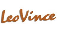 Vysekaná nálepka LEO VINCE hnedá