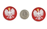 Polský znak orla 3cm 2ks termo