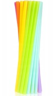 JUMBO PASTEL MIX PLASTOVÁ TUBA Slamky NA NÁPOJE NÁPOJE 24cm 250ks