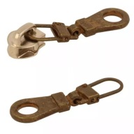 Prívesok na zips, oprava zipsu, 4 cm, staré zlato