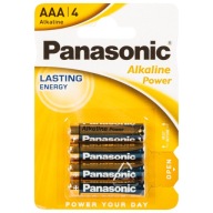 4X VÝKONNÉ ALKALICKÉ BATÉRIE PANASONIC AAA R3 PRSTY DIAĽKOVÉ OVLÁDANIE HRAČKY