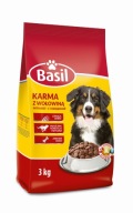 Bazalka suché krmivo pre psov 3 kg hovädzieho mäsa