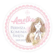 Nálepky na prvé sväté prijímanie 4,5 cm 35 ks