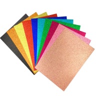 FAREBNÝ DEKORATÍVNY GLITTROVÝ PAPIER na vystrihovanie, výtvarné aktivity, 10 LISTOV