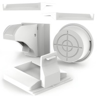 ZABEZPEČENIE DVERÍ SKRINÍ ZÁSUVKY MAGNETICKÝ ZÁMOK 4 KS X4