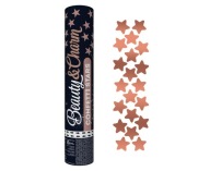 Pneumatické konfety B&C Pink and Gold Stars/ 30 cm