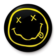 NIRVANA SMILEY PIN, 2,5 cm