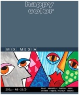 Mix Media blok HAPPY COLOR A5 200G 25 listov