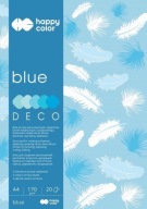 BLOK A4/20K DECO MODRÁ 170G HAPPY FARBA