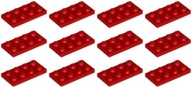 LEGO 3020 TANIER 2x4 červený NOVINKA (15g) 12 ks.