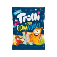 Trolls Worm Worms Ovocné kyslé Gummies 100g