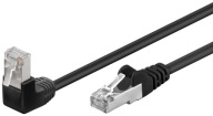 LAN Patchcord Kábel CAT 5E F/UTP 1x90 ČIERNA 1m