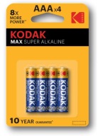 KODAK AAA alkalická batéria 4 ks. LR03 palice
