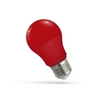 LED GUĽOVÁ žiarovka, pätica E27, 4,9W, atmosférická červená