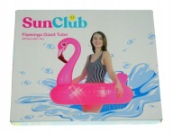 SunClub nafukovací prsteň Giant Flamingo, ružový, priemer 106