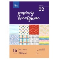 Kreatívny papier A3 sada č.02, 16 listov