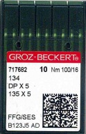 Ihly pre stroj s vázaným stehom Groz-Beckert 135x5 100 SES 10 ks