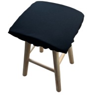 Štvorcový vankúš na taburetku 30x30 ČIERNA