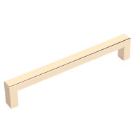 Štvorcová nábytková úchytka 160mm Zlatá + skrutky